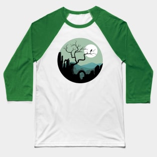 Rock dessert landscape illustration Baseball T-Shirt